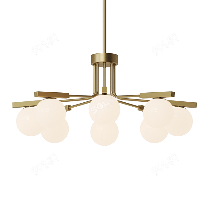  Scandinavian Glass Pendant Lamp Lampatron VISION 8 3D model image 1