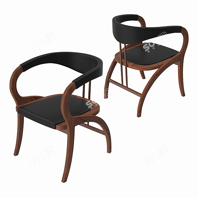 Peru M270: Stylish Armchair for Modern Spaces 3D model image 2