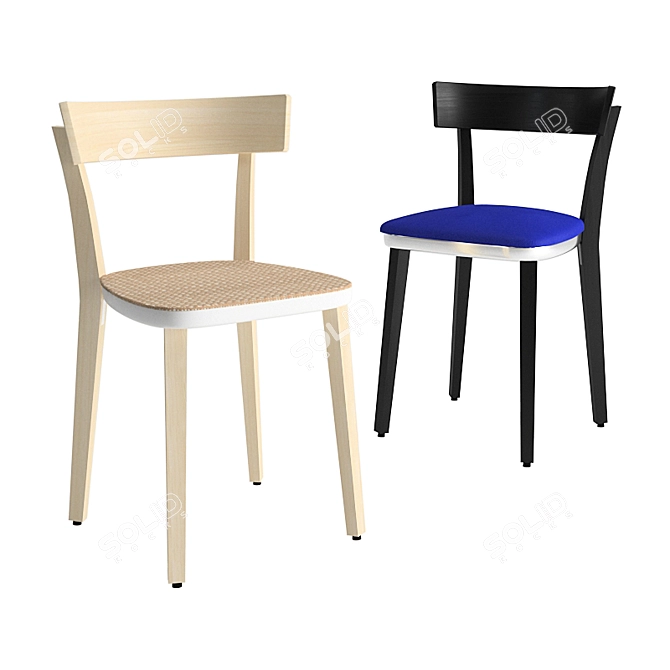 Folk Harmony Chair 3D model image 1