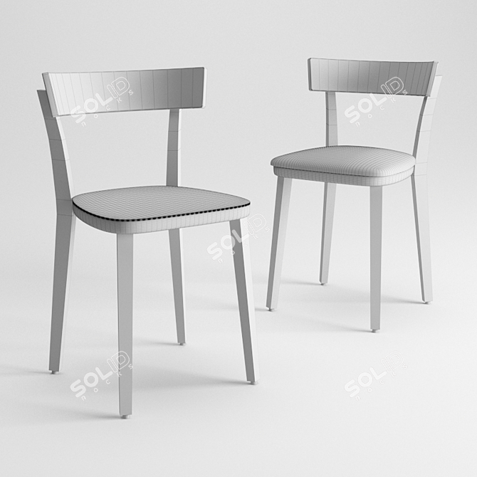 Folk Harmony Chair 3D model image 2