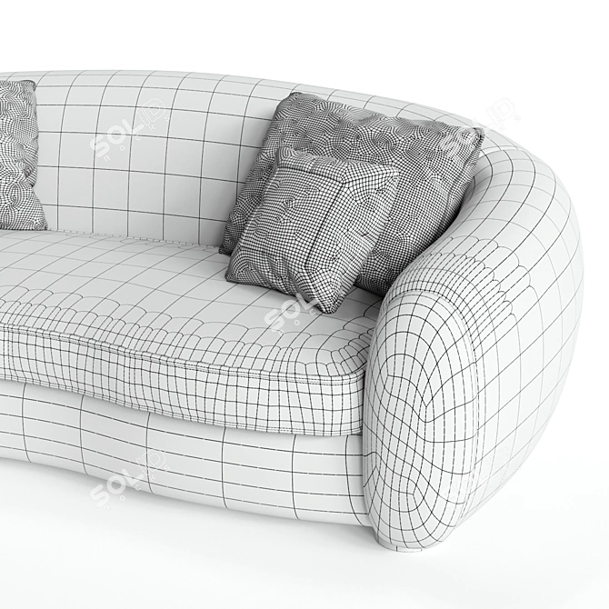 Polar Bear Sofa: Jean Royer's Cozy Arctic Oasis 3D model image 3