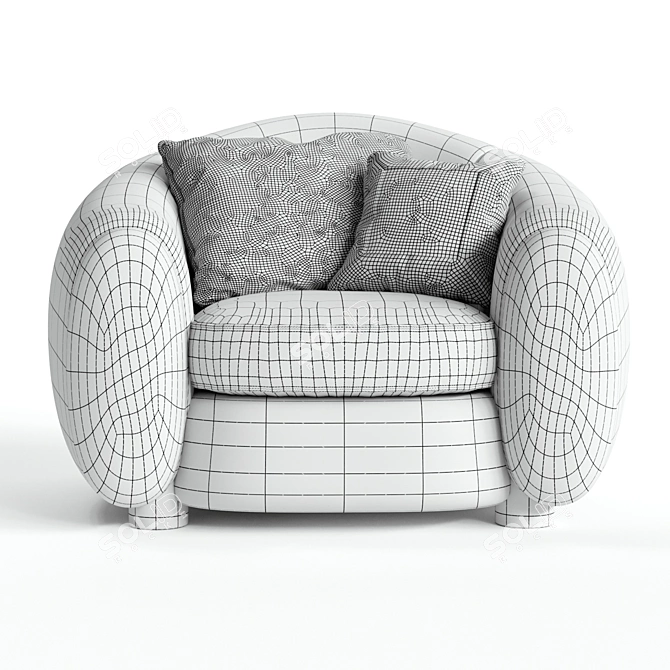 Arctic Comfort Armchair: Jean Royer 3D model image 3