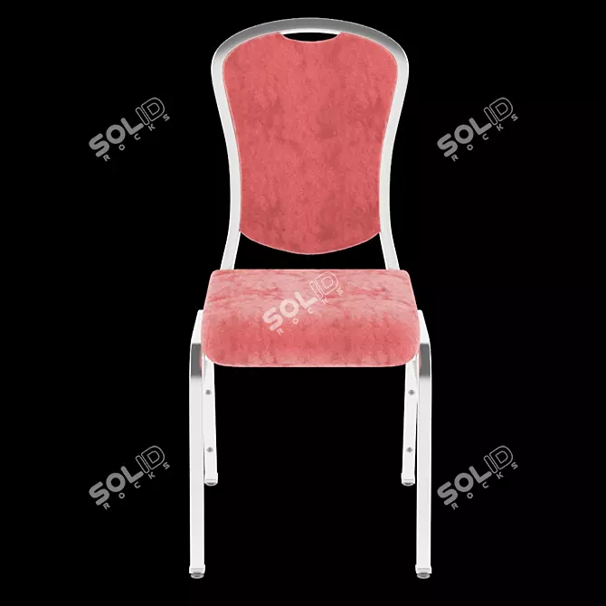 Elegant Slim Banquet Chair 3D model image 1