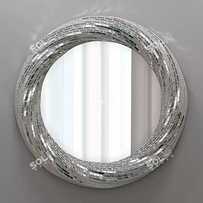 Gaudi Mosaic Mirror - Elegant and Versatile 3D model image 2