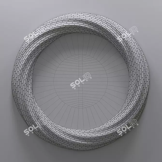 Gaudi Mosaic Mirror - Elegant and Versatile 3D model image 3