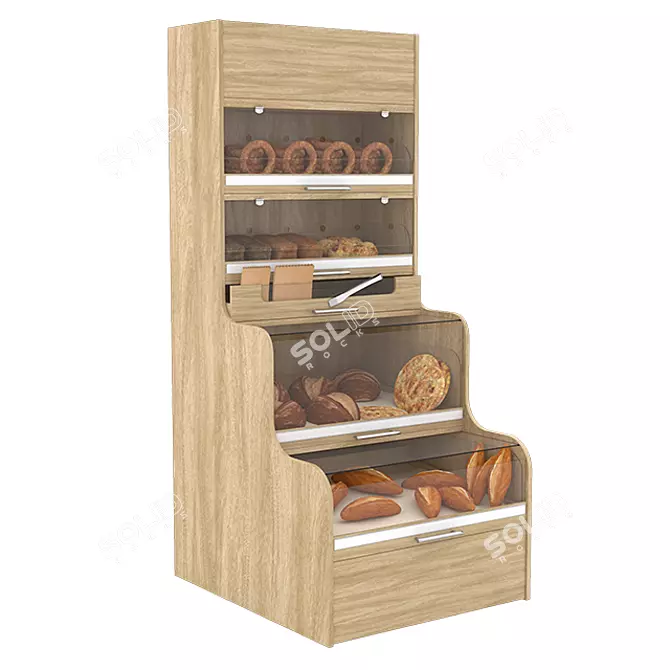 Turkish Delights: Authentic Bakery Stand 3D model image 1