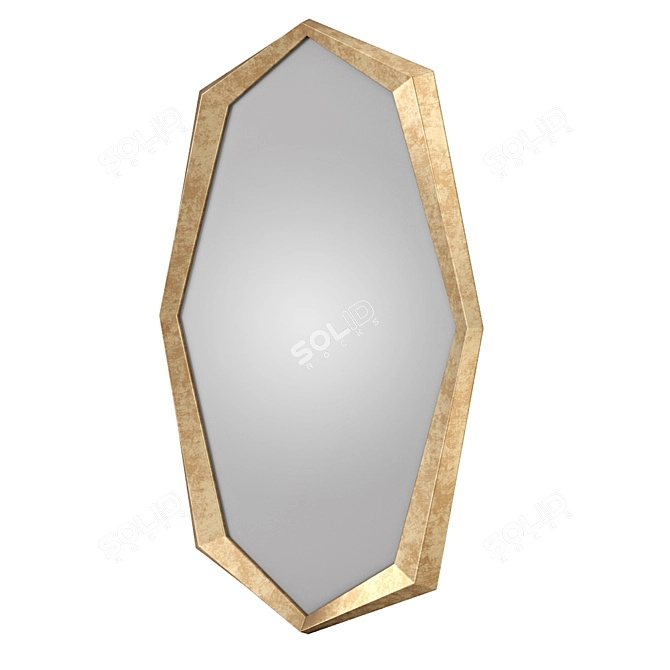 Stella Mirror: Handcrafted Elegance 3D model image 3