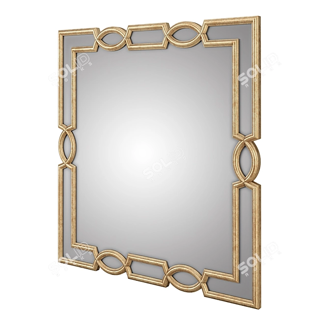 Elegant Grace Mirror: Handcrafted Romano Home 3D model image 2