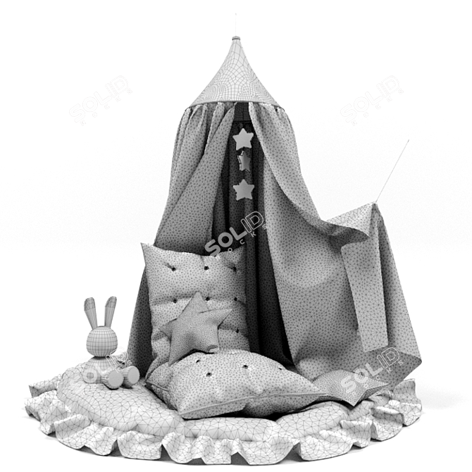 Kids Play Tent: Imaginative Adventure 3D model image 3