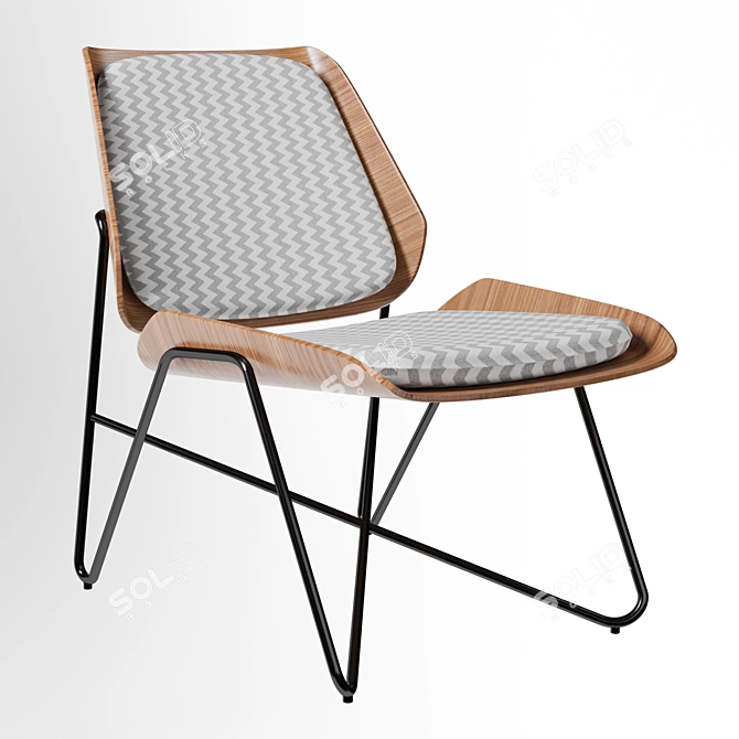 Low Profile AR02 Chair 3D model image 1