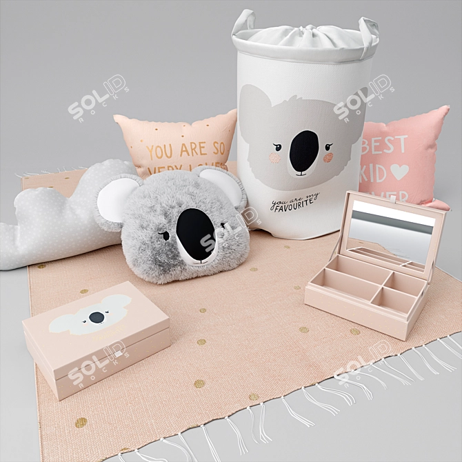 H&M Cozy Nursery Decor 3D model image 2