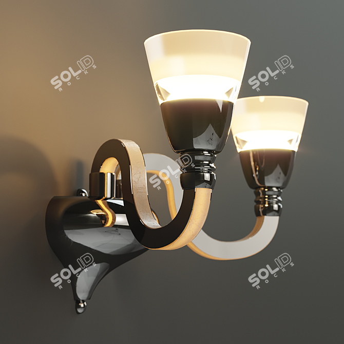 Title: Rainbow Rotenburg Sconce 3D model image 1