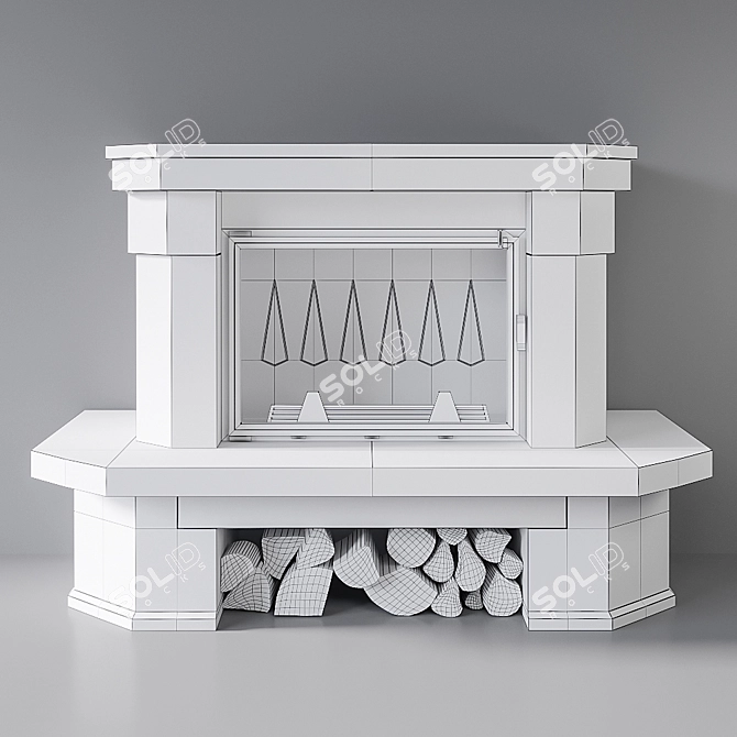 Stimlex Leora CCF | Marble Fireplace 3D model image 3