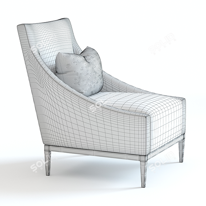 Valera Armchair: Stylish, High-Detailed Design 3D model image 2