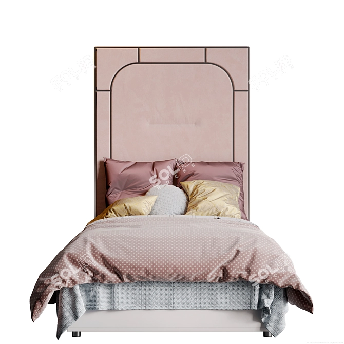 Dreamy Elephant Kids' Bedroom Set 3D model image 5