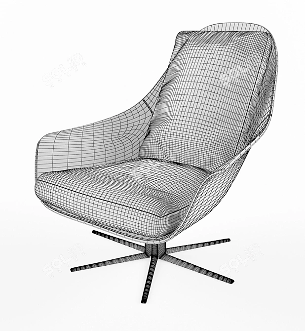 Minimalistic Flexform Sveva Sofa 3D model image 3