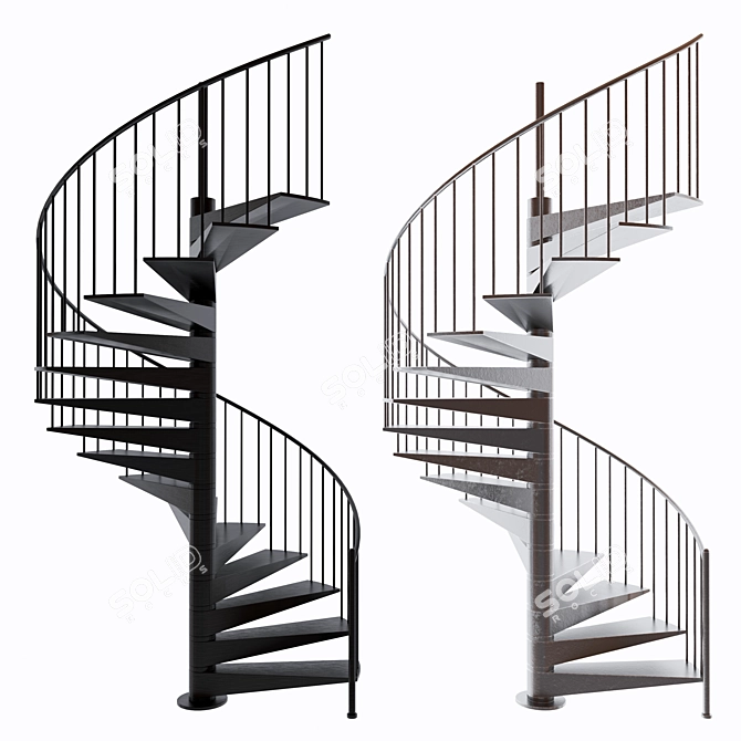 Versatile Stairs Design Kit 3D model image 1