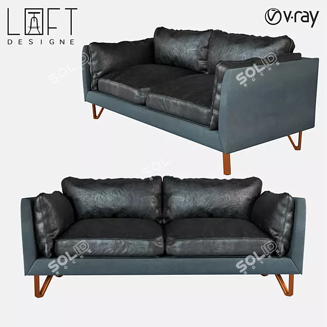 Modern LoftDesign Sofa (2012 Model) 3D model image 1