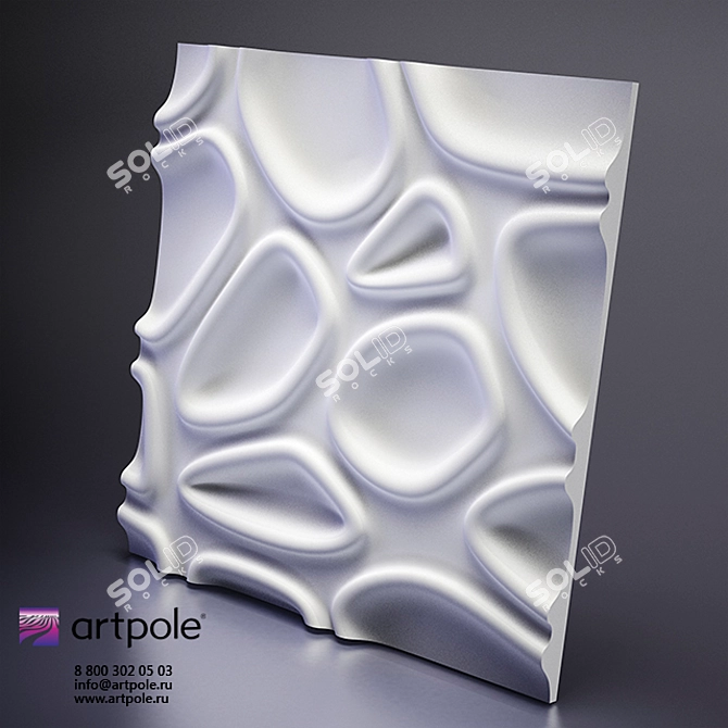 Capsul Gypsum 3D Panel by Artpole 3D model image 1