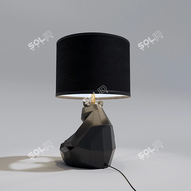 Panda Playful Table Lamp 3D model image 2