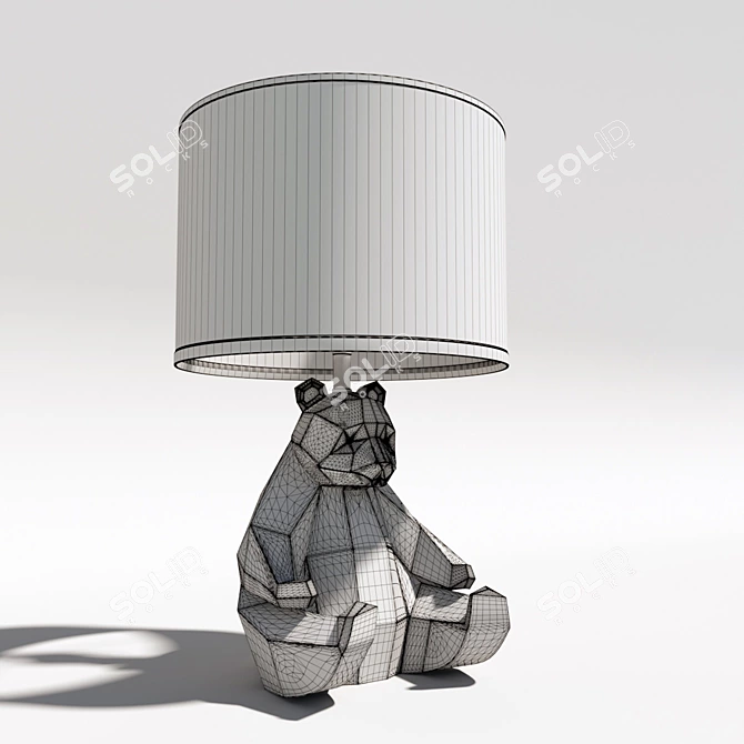 Panda Playful Table Lamp 3D model image 3