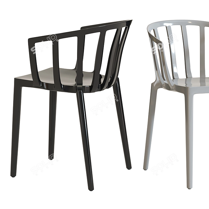 Kartell Venice Chair - Stylish and Versatile 3D model image 2