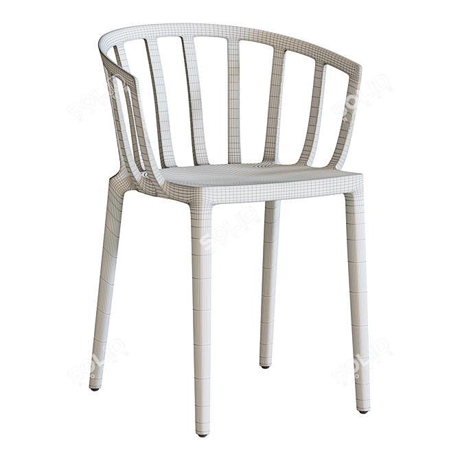 Kartell Venice Chair - Stylish and Versatile 3D model image 3