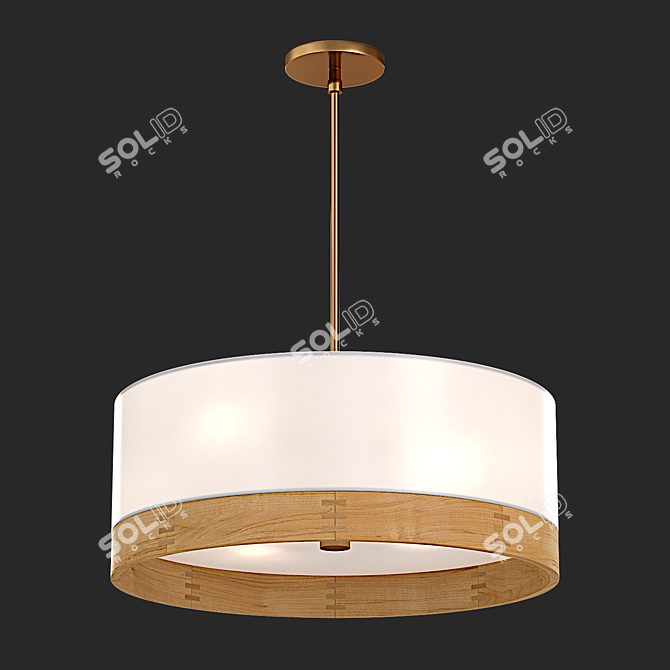 Modern Tech Lighting Topo Pendant 3D model image 1