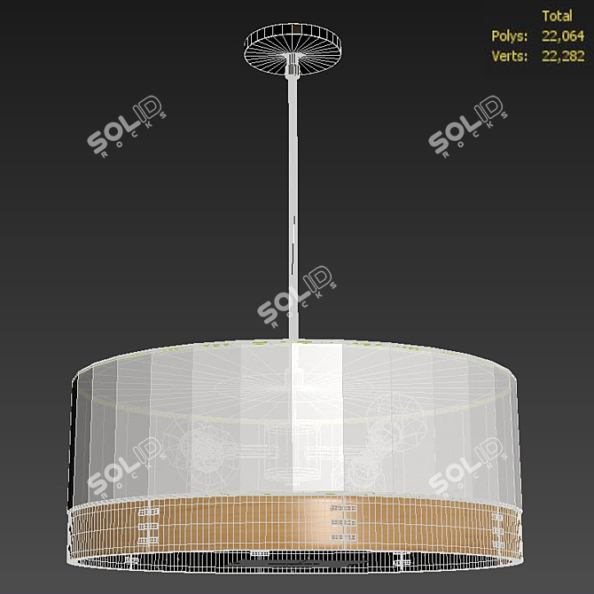 Modern Tech Lighting Topo Pendant 3D model image 3