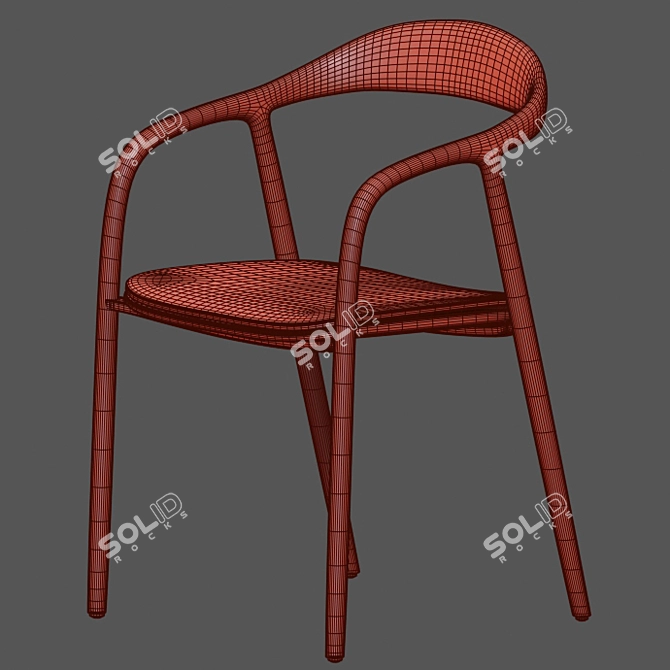 Neva Artisan Chair & Table Set 3D model image 3