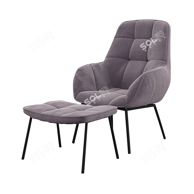 Comfort in Style: Delafield Armchair 3D model image 2