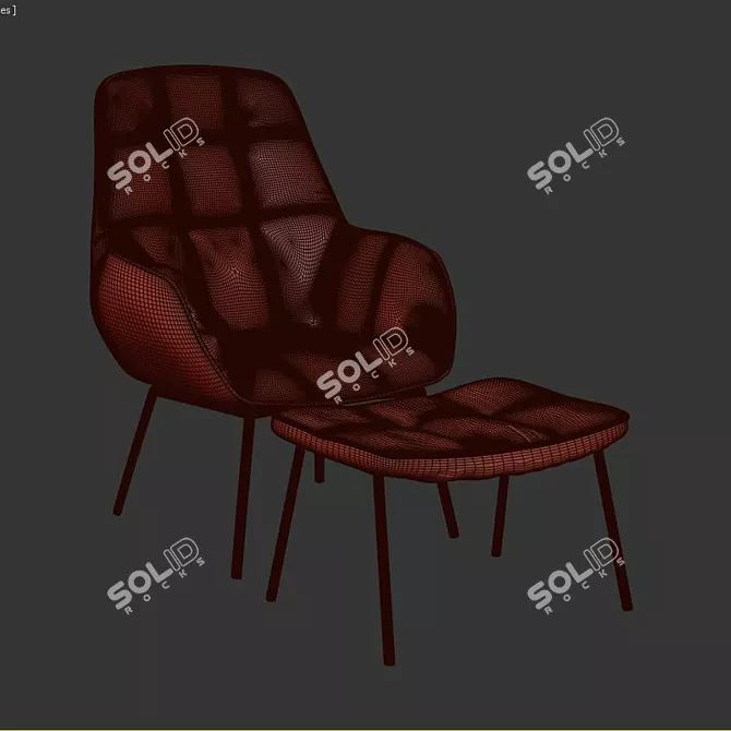 Comfort in Style: Delafield Armchair 3D model image 3