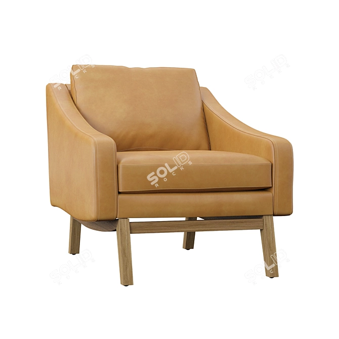 Elegant Coronet Armchair: Stylish and Luxurious 3D model image 2