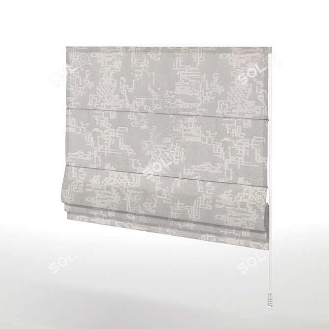 Elegant Roman Blind 3dsMax 3D model image 1