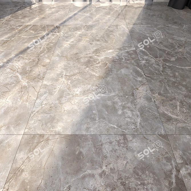 Luxury Marble Flooring: HD Textures 3D model image 1