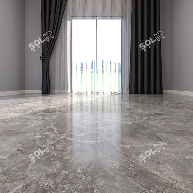 Luxury Marble Flooring: HD Textures 3D model image 2