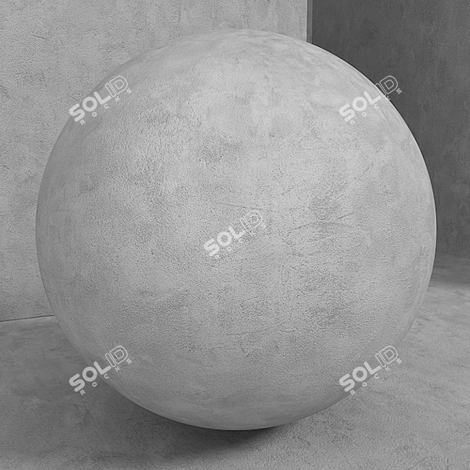 Seamless Concrete Plaster Set 3D model image 2