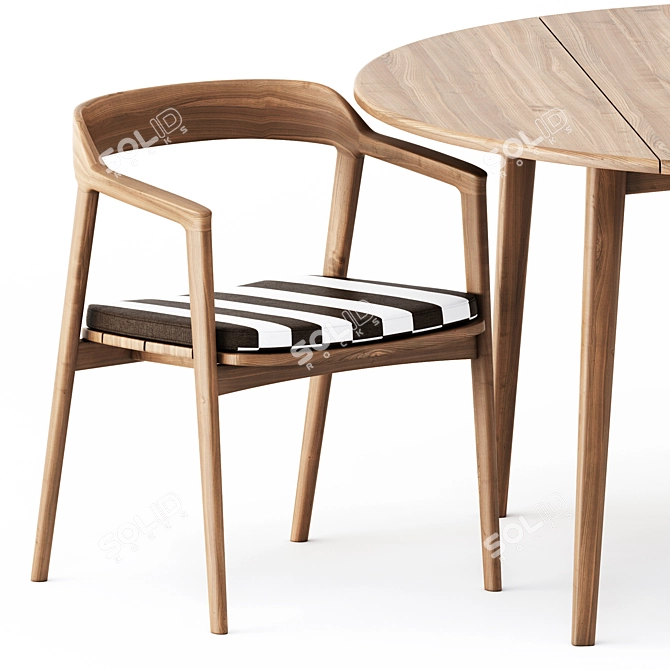 Minimalist Grasshopper Dining Set 3D model image 8