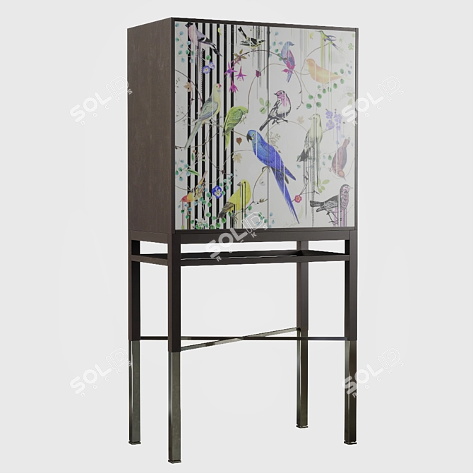 Onyx Finish Maison Lacroix Cabinet 3D model image 1