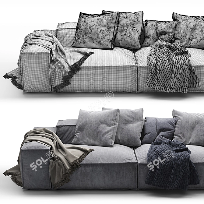 Peanut B: Stylish Modern Sofa 3D model image 3