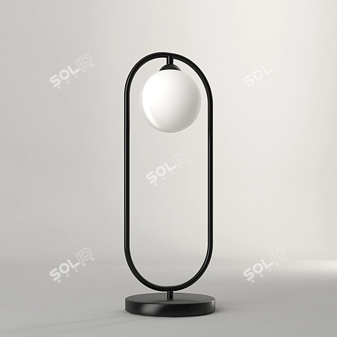 Opal Glow Table Lamp 3D model image 1