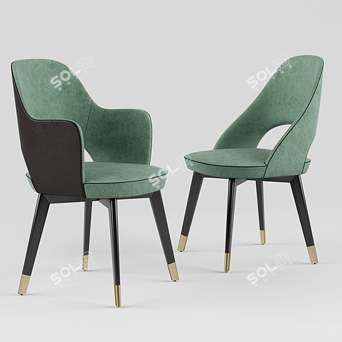 Luxury Baxter Colette Chair 3D model image 1