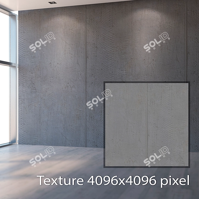 Seamless Concrete Texture 4096x4096 3D model image 2