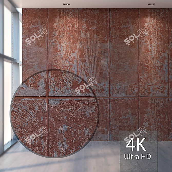  Seamless Plaster Texture Kit 3D model image 1