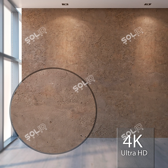 Seamless Plaster Texture | High Resolution 4096x4096 3D model image 1