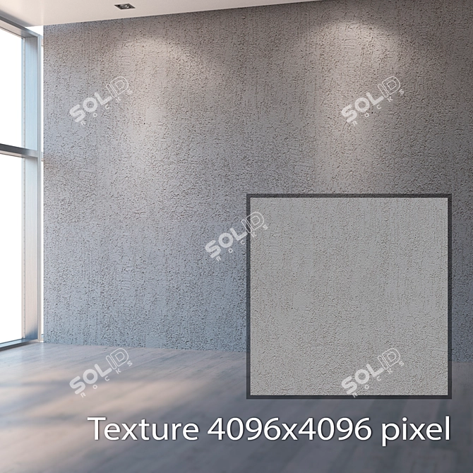 Seamless Plaster Texture - High Resolution 3D model image 2