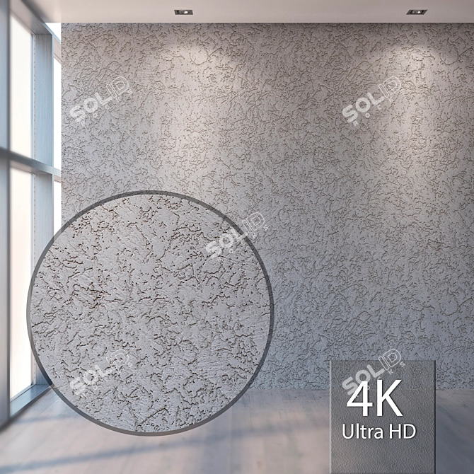 Seamless Plaster Texture 3D model image 1