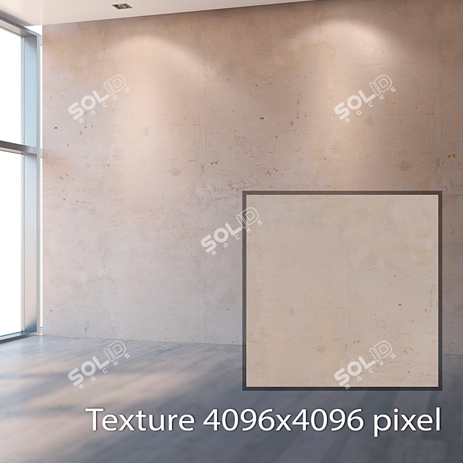 Seamless Plaster Texture Kit 3D model image 2