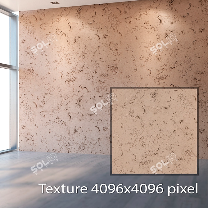 Seamless Plaster Texture: High Resolution for Close-up Shots! 3D model image 2