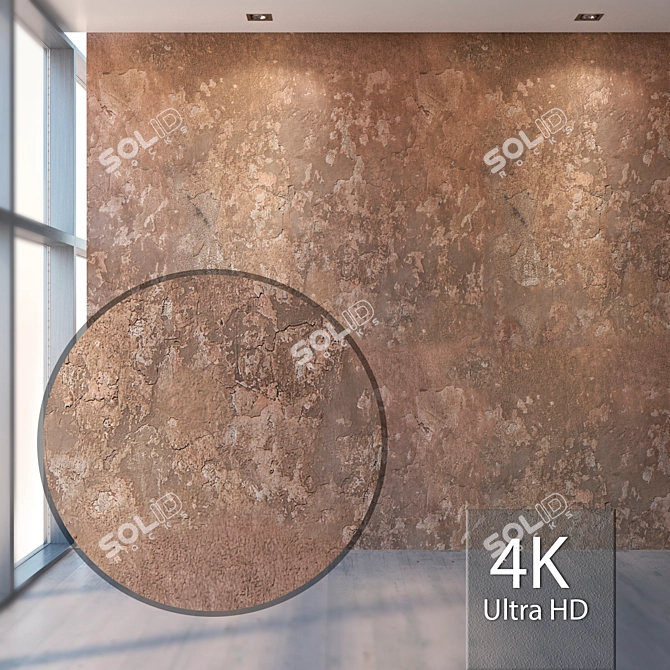 Seamless Plaster Texture: High Resolution & Detail 3D model image 1